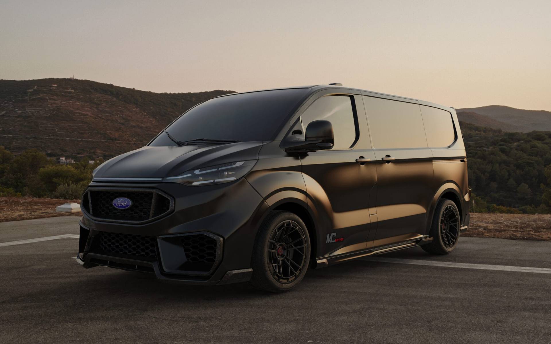 ford transit black custom